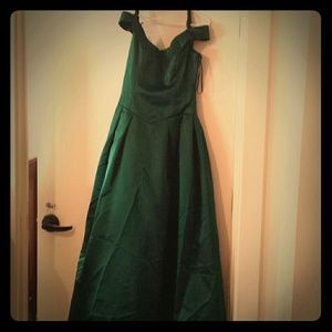 Green bridesmaid dress